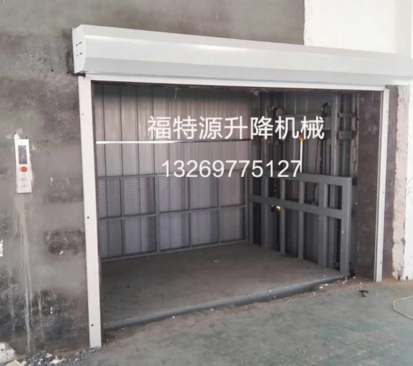 可加護欄門(mén)導軌式升降貨梯